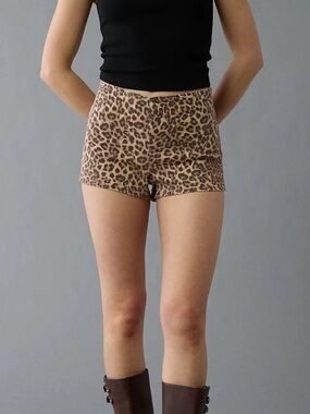 American Eagle Next Level Stretch Leopard Micro Short